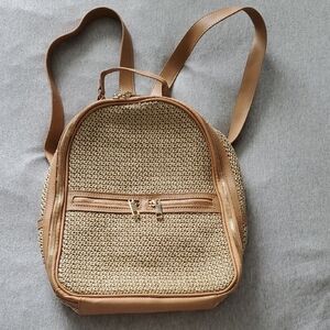 Tommy Bahama Tan Backpack 13x11